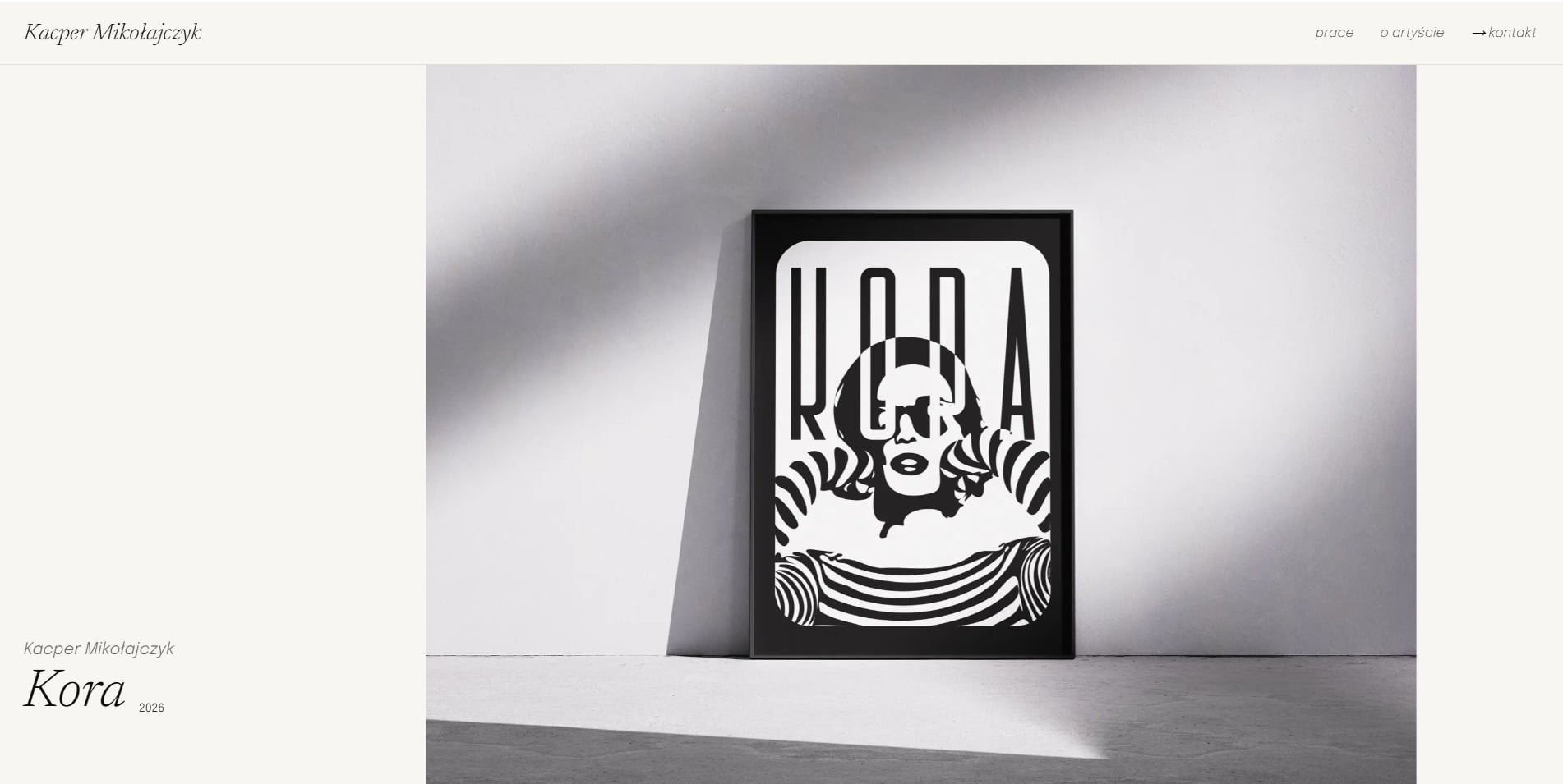 Kacper Mikolajczyk portfolio website