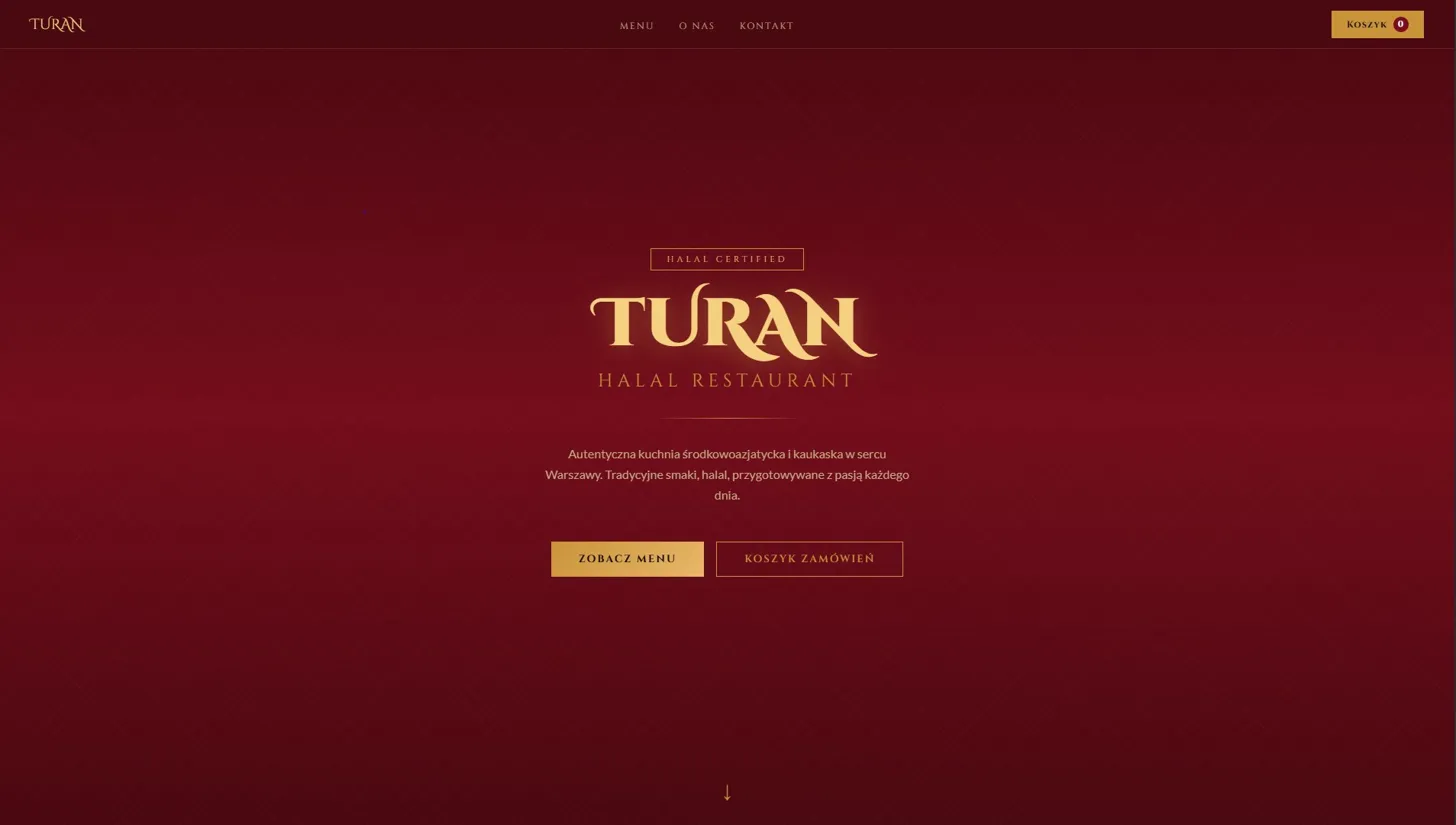 Turan Restaurant website